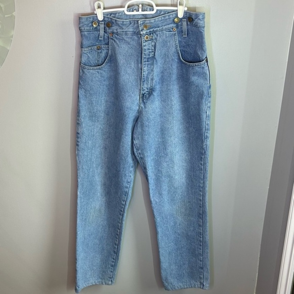 Vintage 80s Bongo High Waisted Mom Jeans Womens Size 8/10 with Suspender Buttons